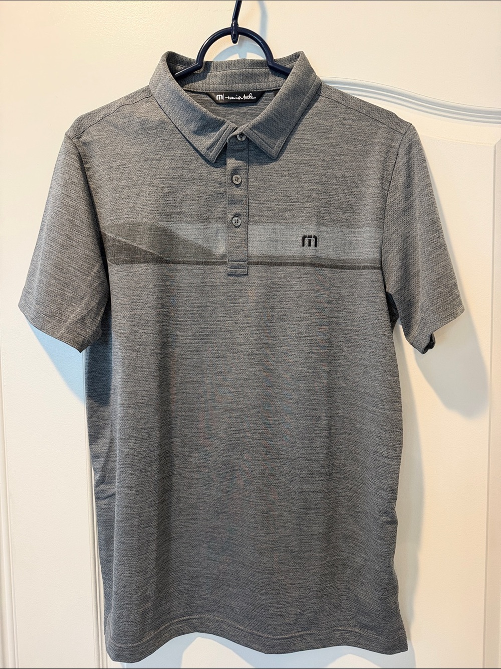 Travis Mathew Gray Heather Performance Polo